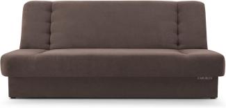 MOEBLO Schlafsofa Cyprus, Sofa Kippsofa Klappsofa Clic-Clack Couch für Wohnzimmer Federkern Sofagarnitur Polstersofa - 192x85x92 cm -, mit Bettkasten und Schlaffunktion