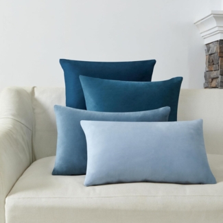 4er Set Kissenbezüge inklusive Füllkissen - Set Sami Kissenbezug ( 30x50cm & 50x50cm - rosa )