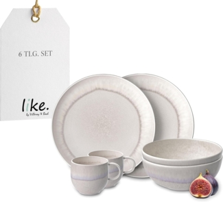 like. by Villeroy & Boch Perlemor Sand Frühstücks-Set 6-teilig - DS