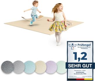 Ehrenkind® Krabbelmatte PRO | Extra dick und soft | Made in Germany | Oeko-Tex 100 | Größe 180x120 cm BEIGE