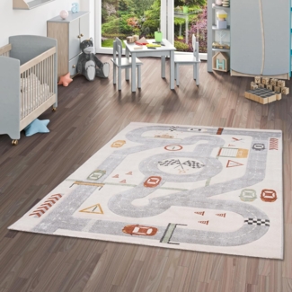 Pergamon Kinderteppich Kinder Teppich Maui Kids Rennbahn, Rechteckig, Höhe: 13 mm