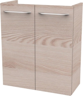 Fackelmann SBC B.CLEVER Waschbeckenunterschrank 55 cm, Braun hell, 2 Türen