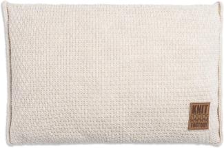 Knit Factory Jesse Kissen 60x40 cm Glatt Beige