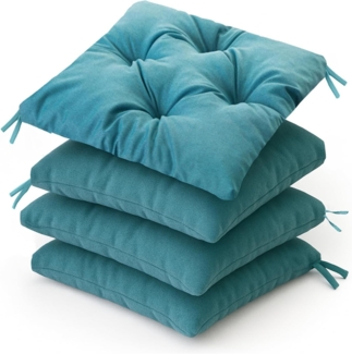 Bjird Stuhlkissen 45x45 cm - Wasserdichtes Gartenkissen für Stühle & Sessel, Wetterfest & Pflegeleicht - Dickes Sitzkissen 6 cm - Outdoor geeignet