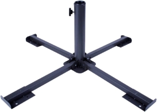 Aktive 53991 Klappbarer Metallständer, 86 x 86 x 34 cm, Rohrdurchmesser 38 und 48 mm, Schwarz