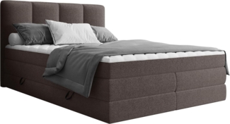 Boxspringbett Pregito (Farbe: Onega 03, Größe: 160 x 200)