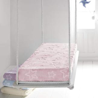 PIELSA Baby - 6627-63 | Babydecke | Neugeborenes Baby Decke | Babydecke Winter | Babydecke Monate | geprägte Babydecke | Babydecke | Babydecke | Babydecke | Rosa | Größe 110 x 140 cm