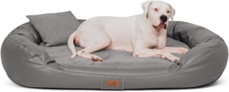 LENNART VIP VISCO PLUS Orthopädisches Hundebett - 140x105cm, 06 Grau