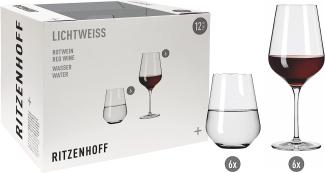 Ritzenhoff 6111011 Aurelie Rotwein- und Wasserglas-Set #1 LICHTWEISS Nadine Niggemeier 2022 in Geschenkbox