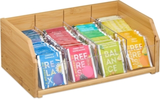 Tee Organizer 4 Fächer Bambus 10050665