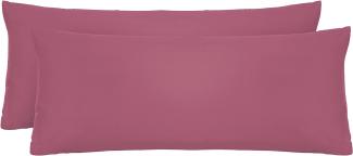 biberna Feinjersey-Kopfkissenbezug 0077144, brombeer, 2x 40x60cm