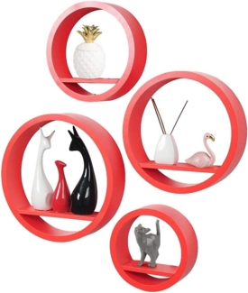 BAKAJI Wandregal Moderne, Holz