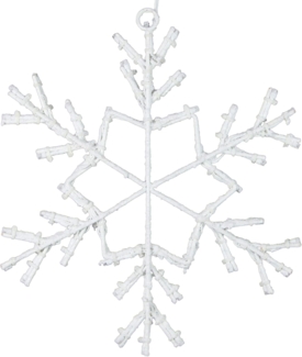 Nipach LED Fensterbild XA11276 LED Schneeflocke Schneeoptik 36er ww