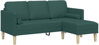 vidaXL Sofa Set Dunkelgrün 173 x 131 x 67 cm Stoff 42001917