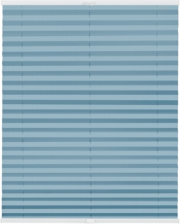 Lichtblick Sonnenschutzsysteme GmbH Plissee Laholm 105 cm x 130 cm (BxL) Hellblau Tageslicht - Blickdicht; einfache Installation mit Klemmträgern; verspannt