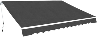 vidaXL Gelenkarmmarkise 450 cm Anthrazit 275568