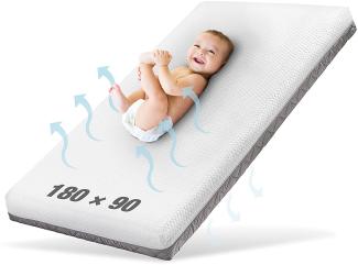 Ehrenkind® Kindermatratze Pur | Baby Matratze 90x180 | Babymatratze 90x190 aus hochwertigem Schaum und Hygienebezug