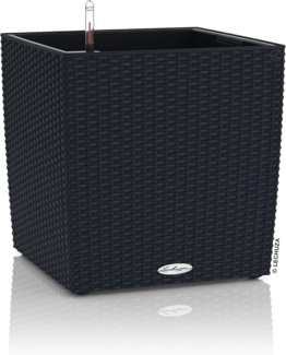 Lechuza Pflanzgefäß Cube Cottage 40 graphitschwarz