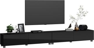 Fernsehschrank fernsehregal tv Board hängend tv Shrank tv 55 Zoll lowboard tv Tisch 2 Farben schwarz glänzend hängend/stehend 240 cm 4housedesign®