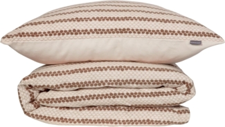 Schiesser Bettwäscheset Gwen - Feinbiber - 2-teilig - 135x200 cm - Creme