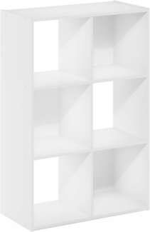 Furinno Pelli Kubischer Aufbewahrungsschrank, 3x2, 61 x 91.3 x 29.5 cm, Weiß