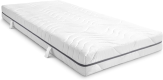 7 Zonen Viskoelastik-Matratze Sleezzz Smart 90 x 190 cm, Höhe 18 cm, Härtegrad H3 mit Air Memoryschaum