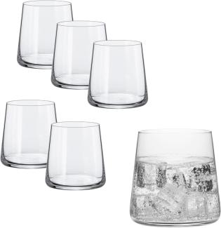 Rona Mode Whisky Glas D.O.F. 410 ml 6er Set moderne Double Old Fashioned Gläsr