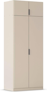 Rauch Möbel Lagoa, Kleiderschrank, Garderobe für Schlafzimmer, Kinderzimmer, Jugendzimmer 4-türig, mit Zubehör Premium, Farbe Beige, Breite 91