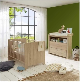 Trendteam 2-tlg. Babyzimmer-Set Olivia/Julie Eiche hell