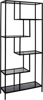 HOME DECO FACTORY - HD0085 – Regal Edison Glas Rauchgrau 80 x 30 x 180 cm