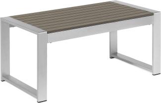 Couchtisch Aluminium Dunkelgrau SALERNO