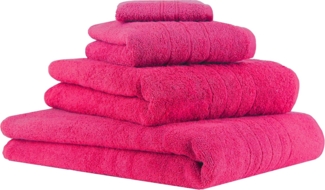 Betz Handtuch Set 4-TLG. Handtuch-Set Deluxe Farbe Fuchsia, 100% Baumwolle (Set, 4-St)