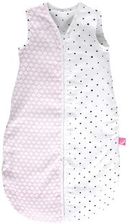 Babyschlafsack Sommer aus Baumwollmusselin von Motherhood - kuscheliger Babyschlafsack Öko Tex Standard, Klasse 1, Größe: 6-18 Monate, rosa classics