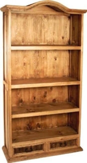 MiaMöbel Mexico Bücherregal Massivholz Pinie Landhaus Mexiko Möbel Mexikanisch