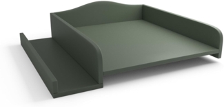 regalik Wickelaufsatz für Waschmaschine – Wickelauflage 60x70 cm – Laminierte Holzplatte – Grün – 82 x 72 x 10 cm – Sicherer & Platzsparender Wickeltischaufsatz