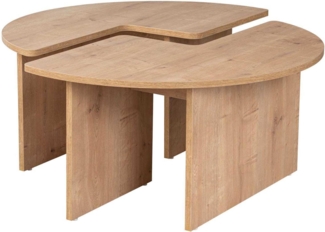Couchtisch, 'Moira', 41 x 90 x 90, Eiche