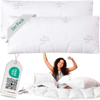 SEI Design Kopfkissen Kopfkissen Kissen Schlaftkissen 40x80 SWAN, Füllung: 100% Mikrofaser Polyester, Bezug: Mikrofaser, Rückenschläfer, Seitenschläfer, Bauchschläfer, Alternative zu Daunen