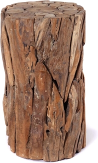 CREEDWOOD Dekosäule BLUMEN SÄULE "MALEA 60", Treibholz, 60cm, Natur Holz Podest