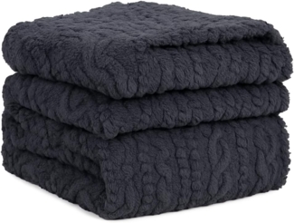 Wohndecke Kuscheldecke BOZEN Ornament Flauschig XXL Größe 150x200 cm, Betz, Wohndecke XXL Warm Sofadecke Decke Couch Fleecedecke