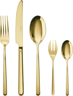 Sambonet Linear Edelstahl/PVD Gold Besteck 30tlg. Vh. S0025-S00017-52713GN1