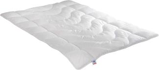 Irisette 4-Jahreszeitendecke Steppbett Lotte, mit Top Cool Gewebe, 95 Grad waschbar, inkl. Aufbewahrungstasche, 200x200 cm, weiß