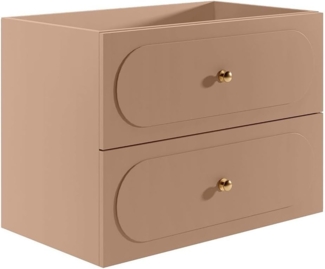 Vente-unique - Badezimmermöbel hängend - Altrosa - 80 cm - SATOBAL