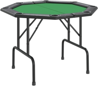 vidaXL Pokertisch Klappbar 8 Spieler Grün 108x108x75 cm 80404