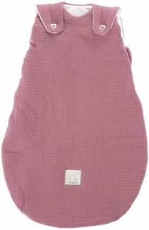Träumeland Außenschlafsack LIEBMICH Baumwollmusselin pflaume Größe 68/74