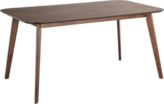 Esstisch EPHRATA 150 cm 90 cm Holzoptik Dunkler Holzfarbton