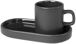 blomus Espressotasse PILAR, Keramik, 2 Tassen, 2 Untertassen