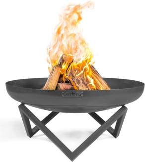 'Santiago' Feuerschale, 60 cm Rohstahl Stahlgrau, Ø 60x32 cm