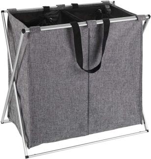 Wenko Wäschesammler Duo 120 L, grau