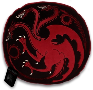 Game Of Thrones - House Targaryen Deko Kissen rund