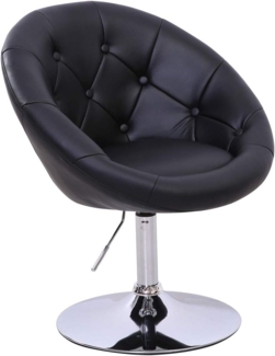 SVITA Havanna Sessel Lounge Clubsessel Barhocker Drehsessel Retro schwarz